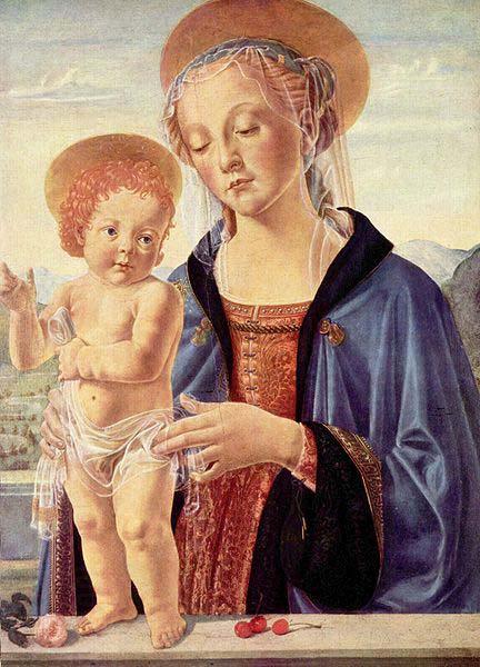 Andrea del Verrocchio Madonna with Child, China oil painting art